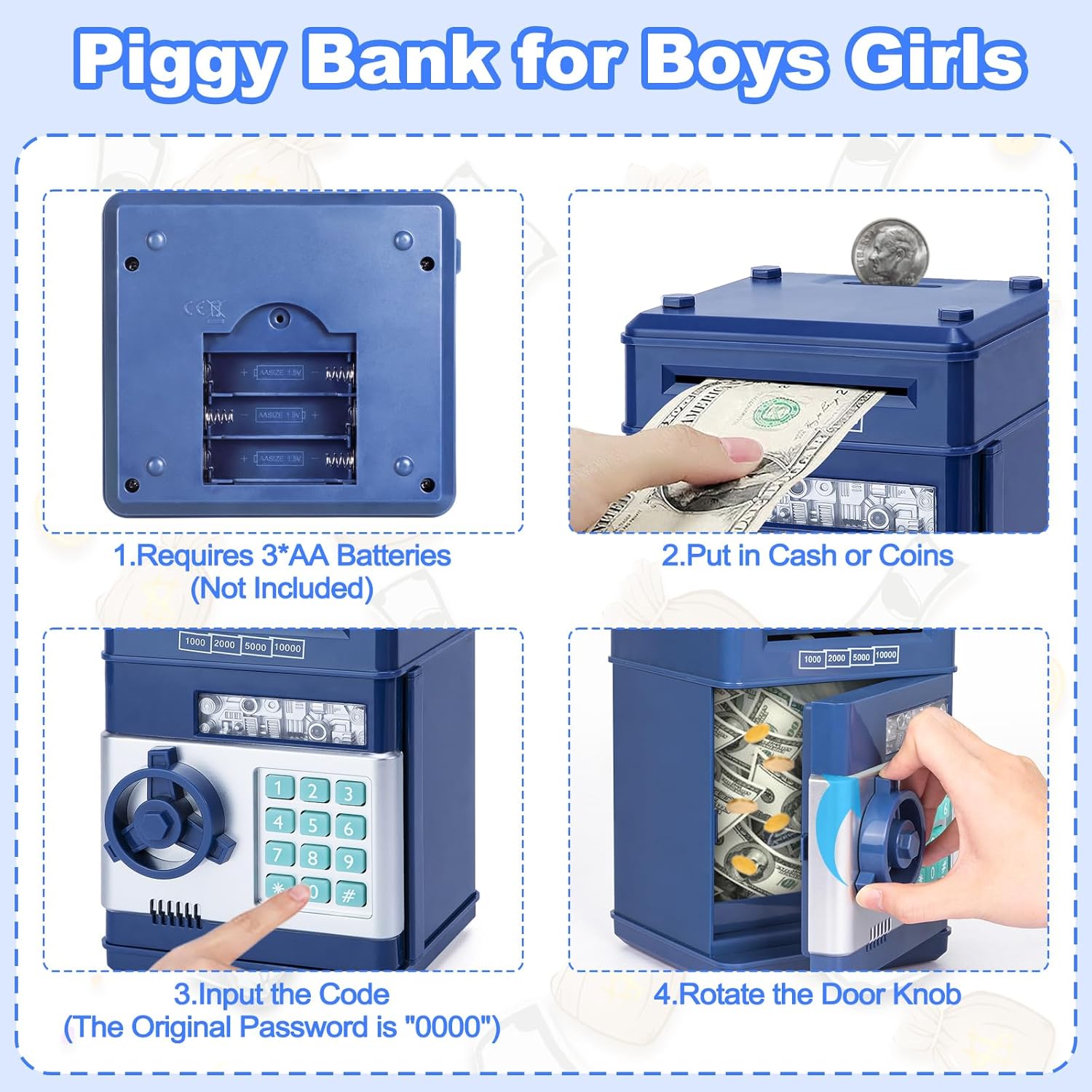 Detalle 2 de Refasy Piggy Bank ATM 600-coin