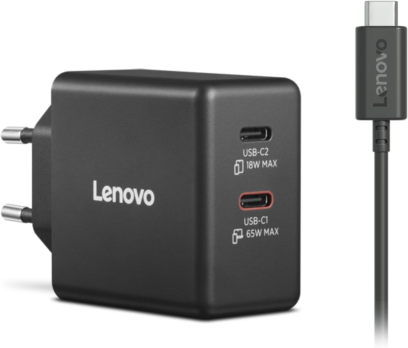 Thumbnail 6 de Lenovo 68W USB-C GaN Wall Charger con cavo 1,5 m: potenza compatta per tablet, PC e dispositivi USB-C PD