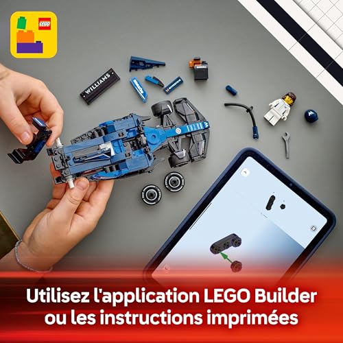 Detalle de LEGO Speed Champions Voiture F1 Williams Racing FW46 (77249) – Maquette LEGO pour enfants dès 10 ans