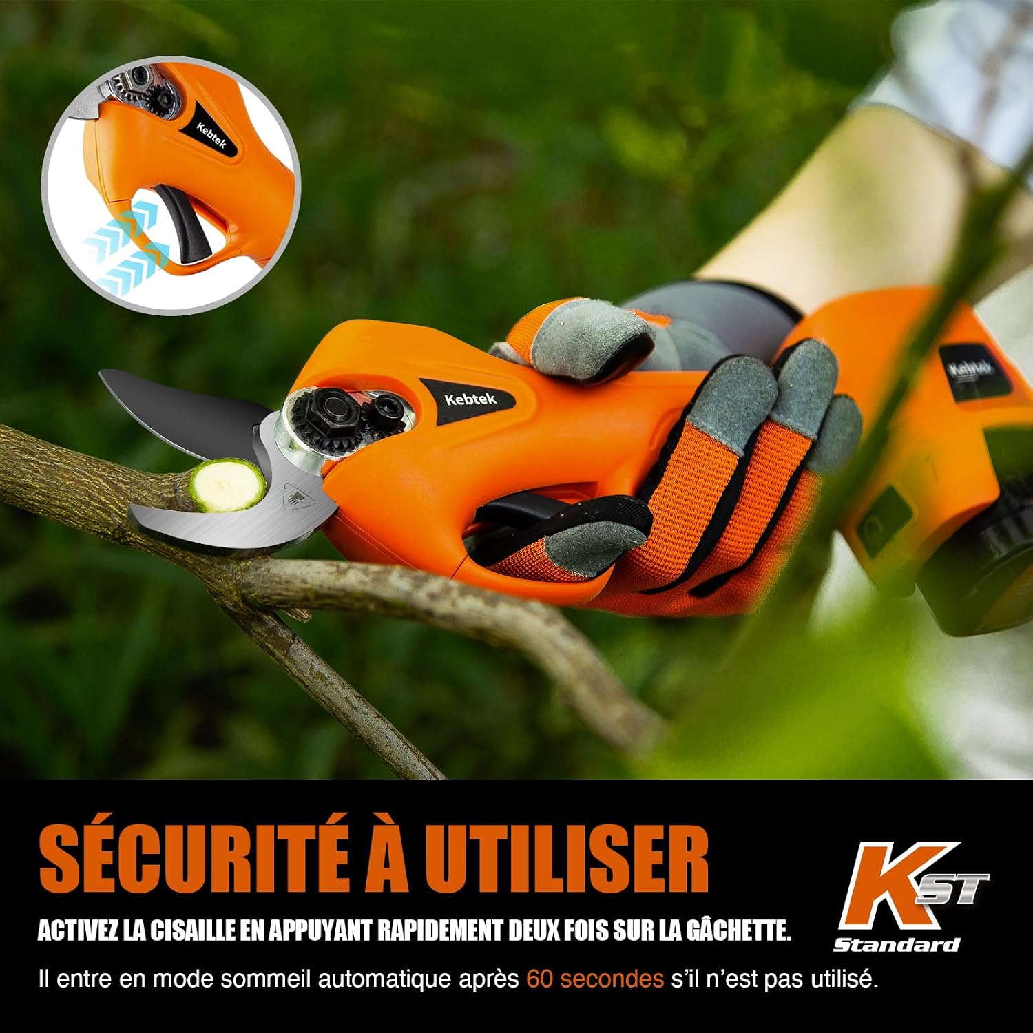 Thumbnail 6 de Kebtek YDN-B007 Sécateur 16.8V léger