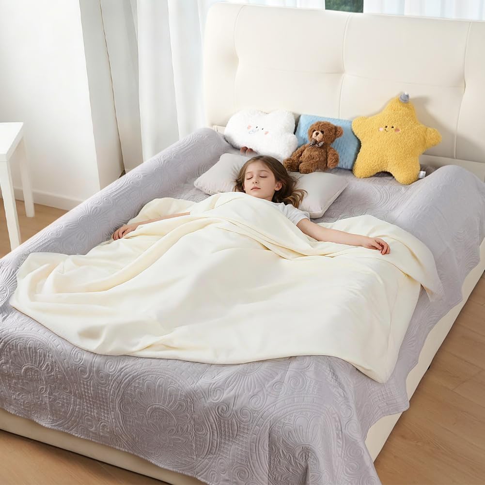 Thumbnail 1 de DUJUIKE Bettschutzgitter für Kleinkinder – 132 cm, 2er Pack, Hellgrau, Schaumstoff-Umrandung