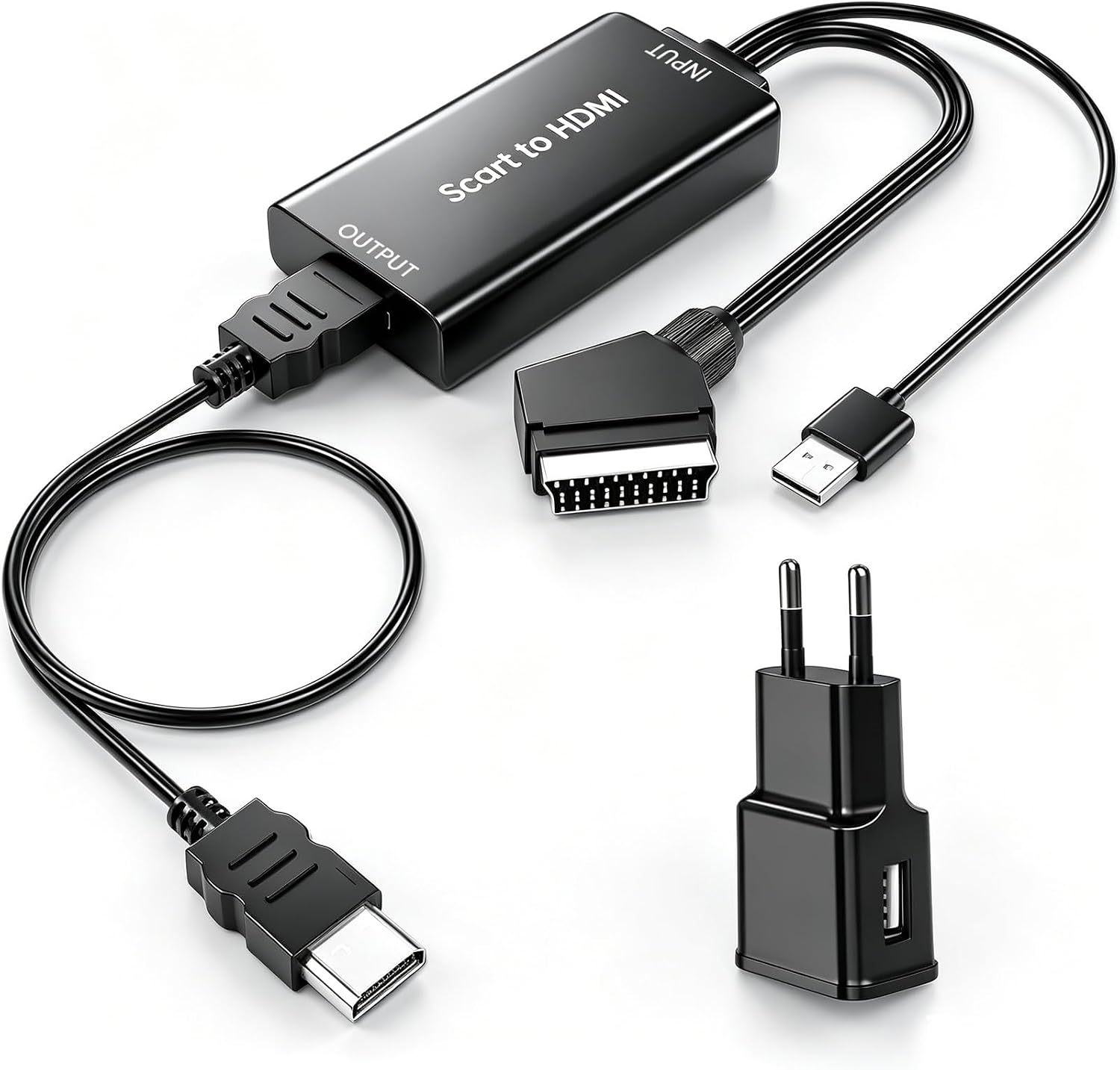 Detalle de AMANKA Scart-auf-HDMI Konverter 1080p
