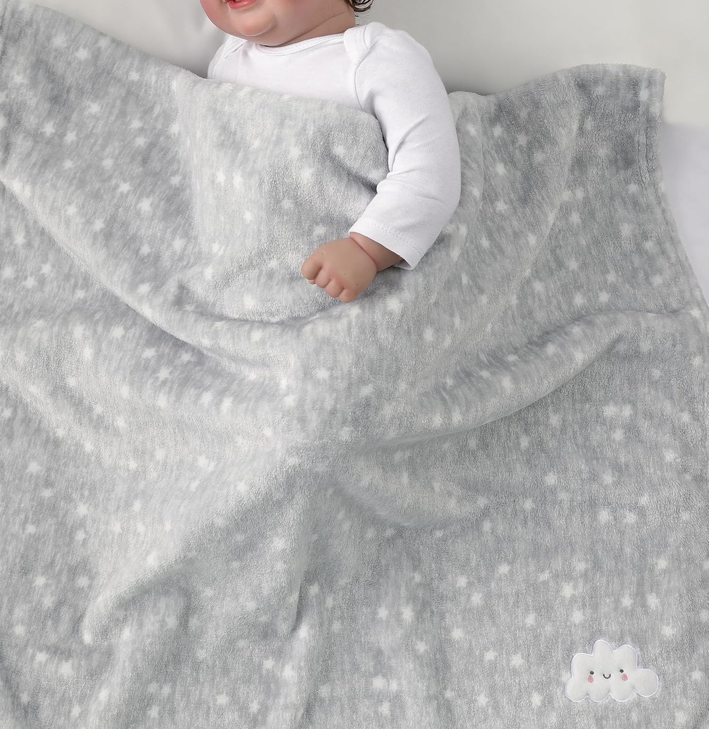 Thumbnail 3 de CREVENT Small Fluffy Baby Throw 75x100 cm