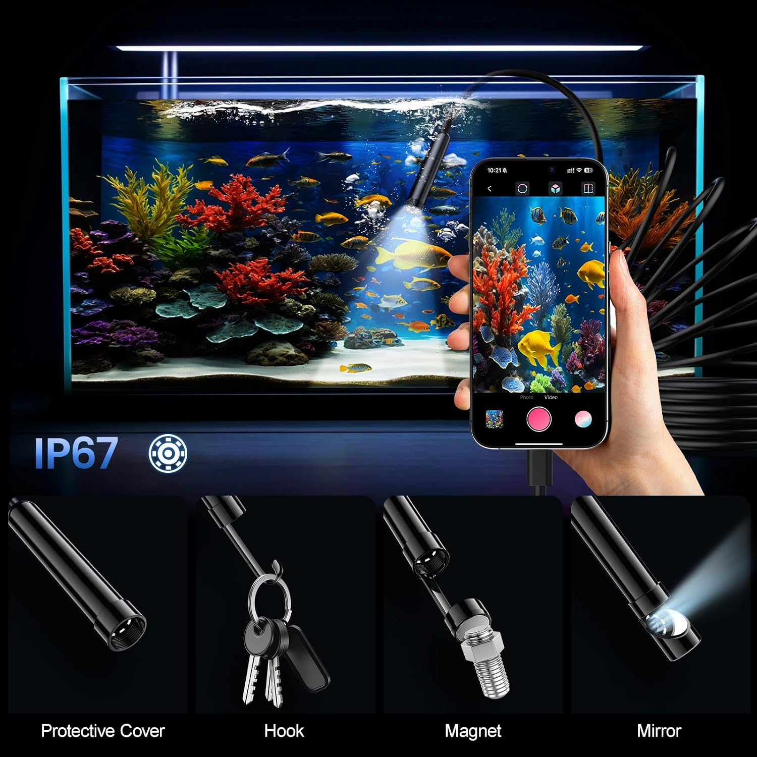 Detalle 1 de BAZO Endoscope Camera 18.04ft