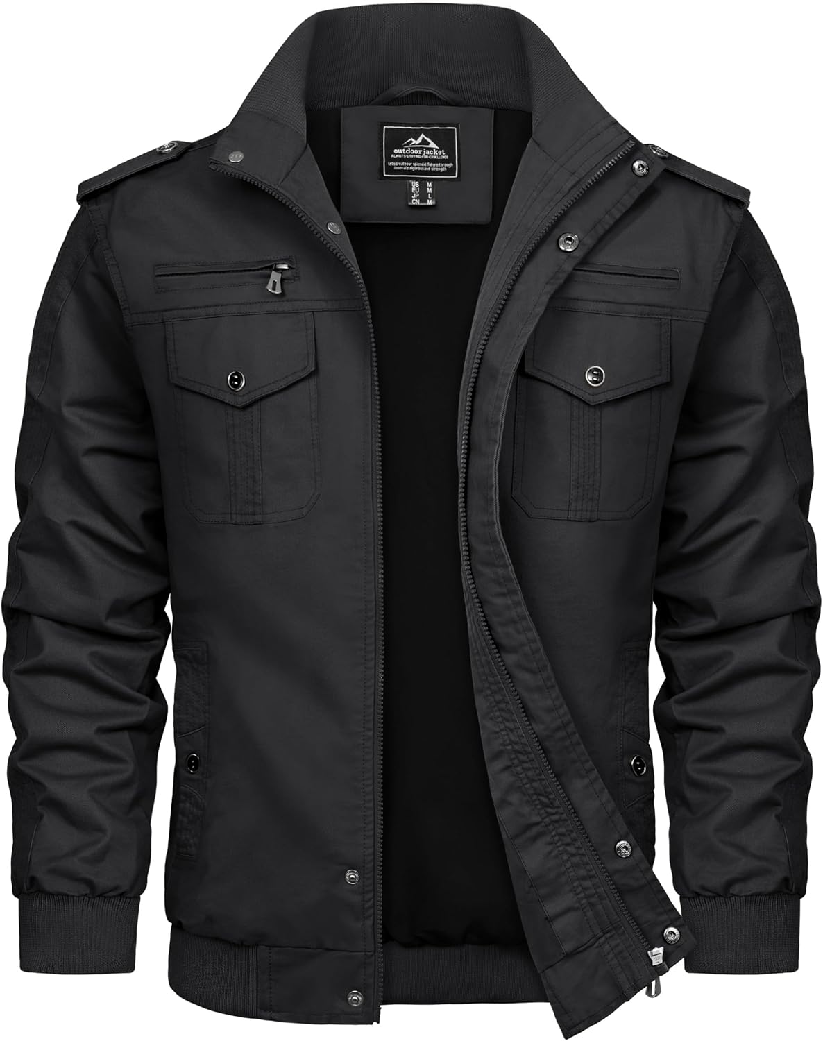 Detalle de TACVASEN Übergangsjacke Herren Blouson Baumwolle