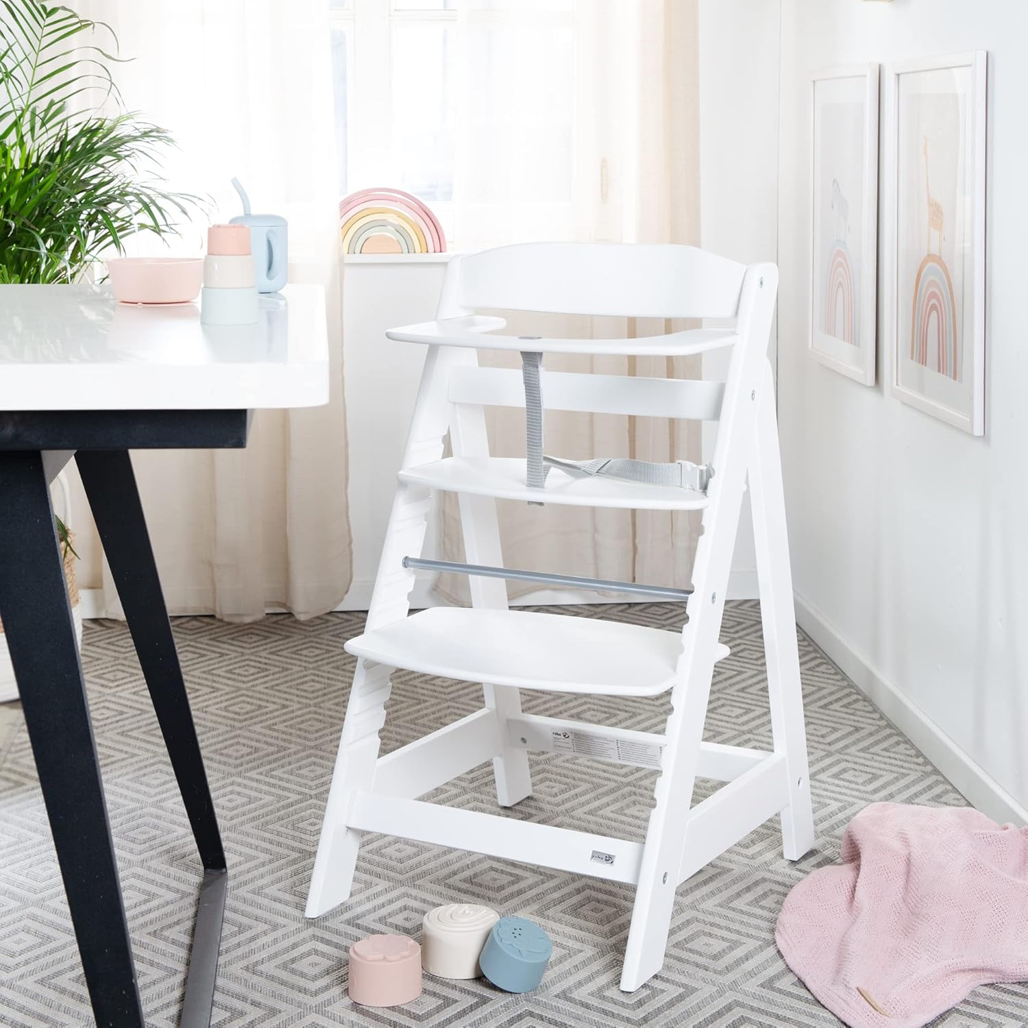 Thumbnail 4 de roba Babyhochstuhl Sit Up Flex – Mitwachsender Holzhochstuhl von 6 Monaten bis 70 kg, weiß