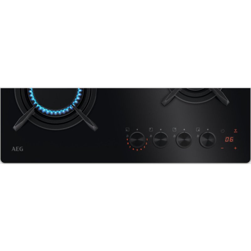 Thumbnail 3 de AEG HKB64453NB FlameLight placa de gas 60 cm