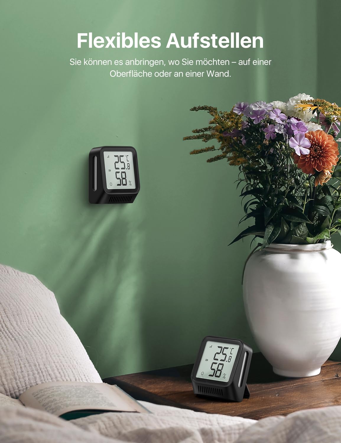 Detalle 2 de X-Sense WLAN Thermometer 2,7 Zoll đĄ