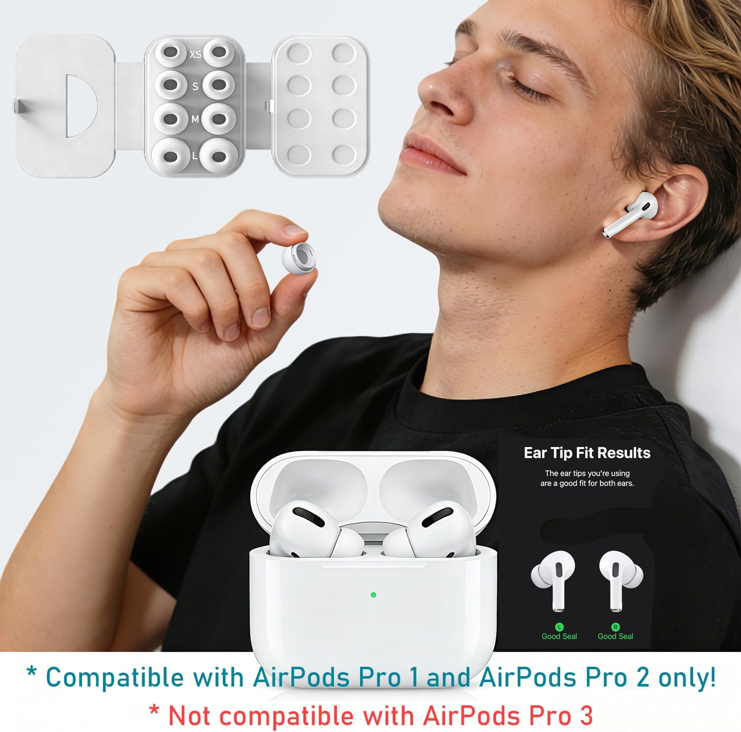 Thumbnail 1 de SIXFU Silikon‑Ohrpassstücke AirPods Pro 4 Größen