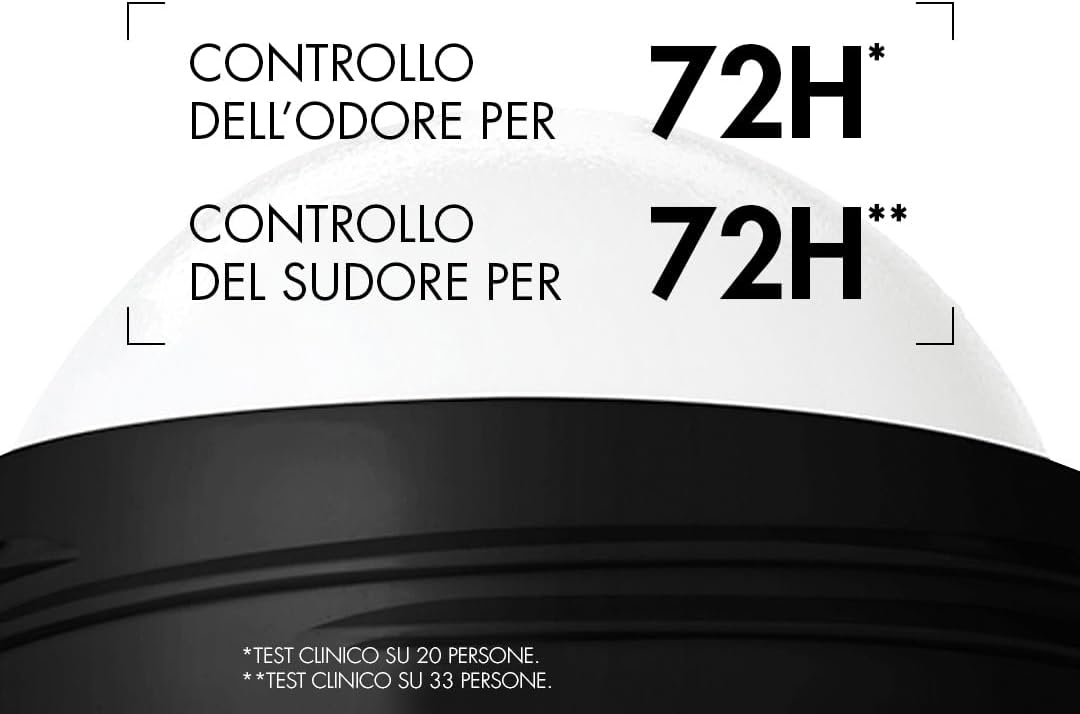 Detalle de Biotherm Homme Day Control Roll-On 72h – Deodorante antitraspirante per uomo, 75 ml