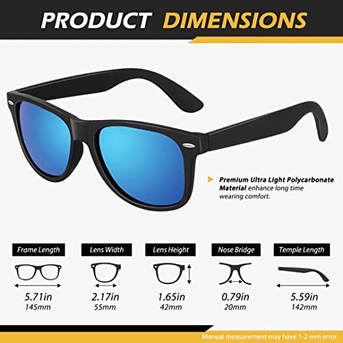 Detalle de LINVO Polarised Sunglasses: UV400 Protection, 9‑Layer HD Polarised Lenses