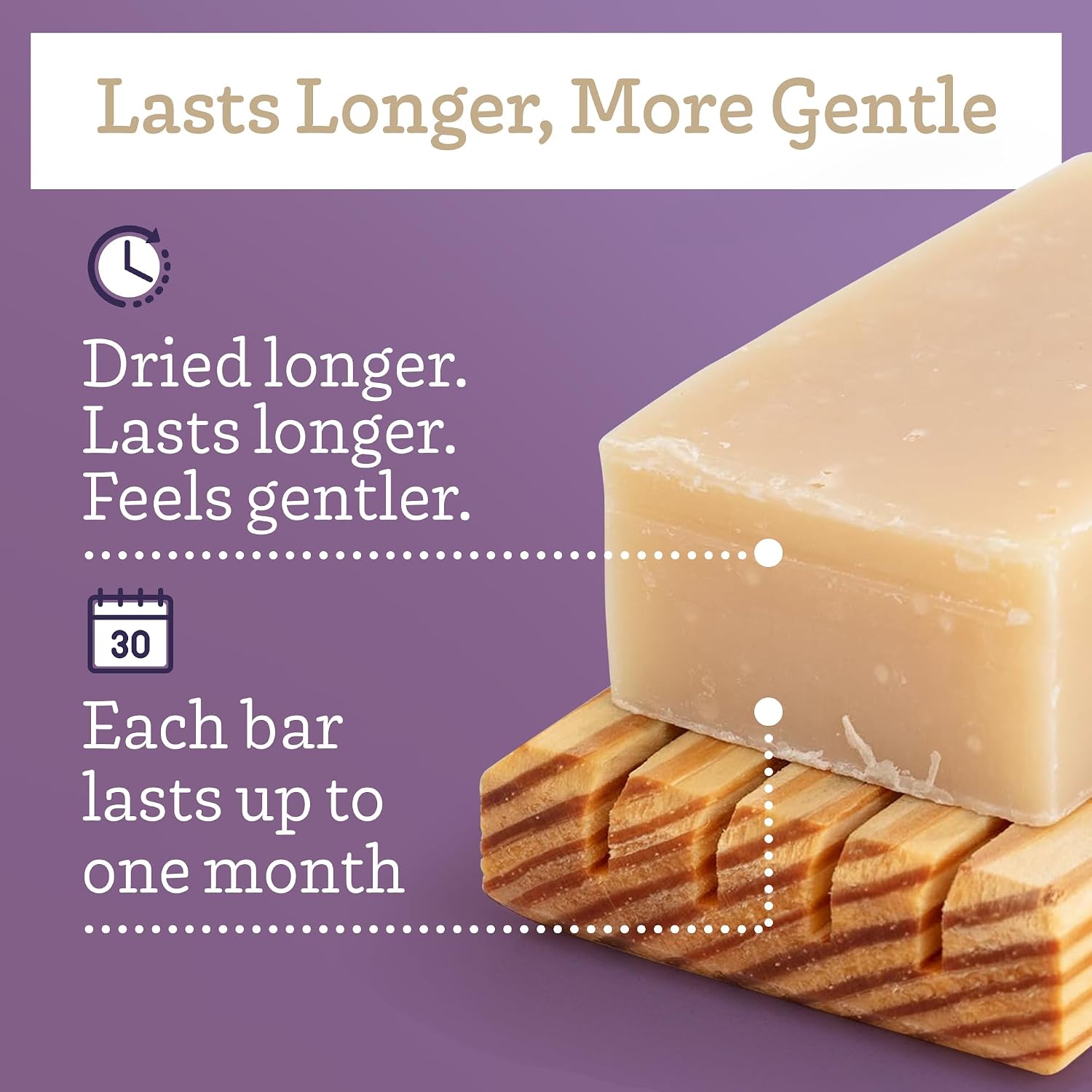 Thumbnail 5 de Southern Natural Lavender Goat Milk Soap Bar (3 Pack) for Dry, Sensitive Skin