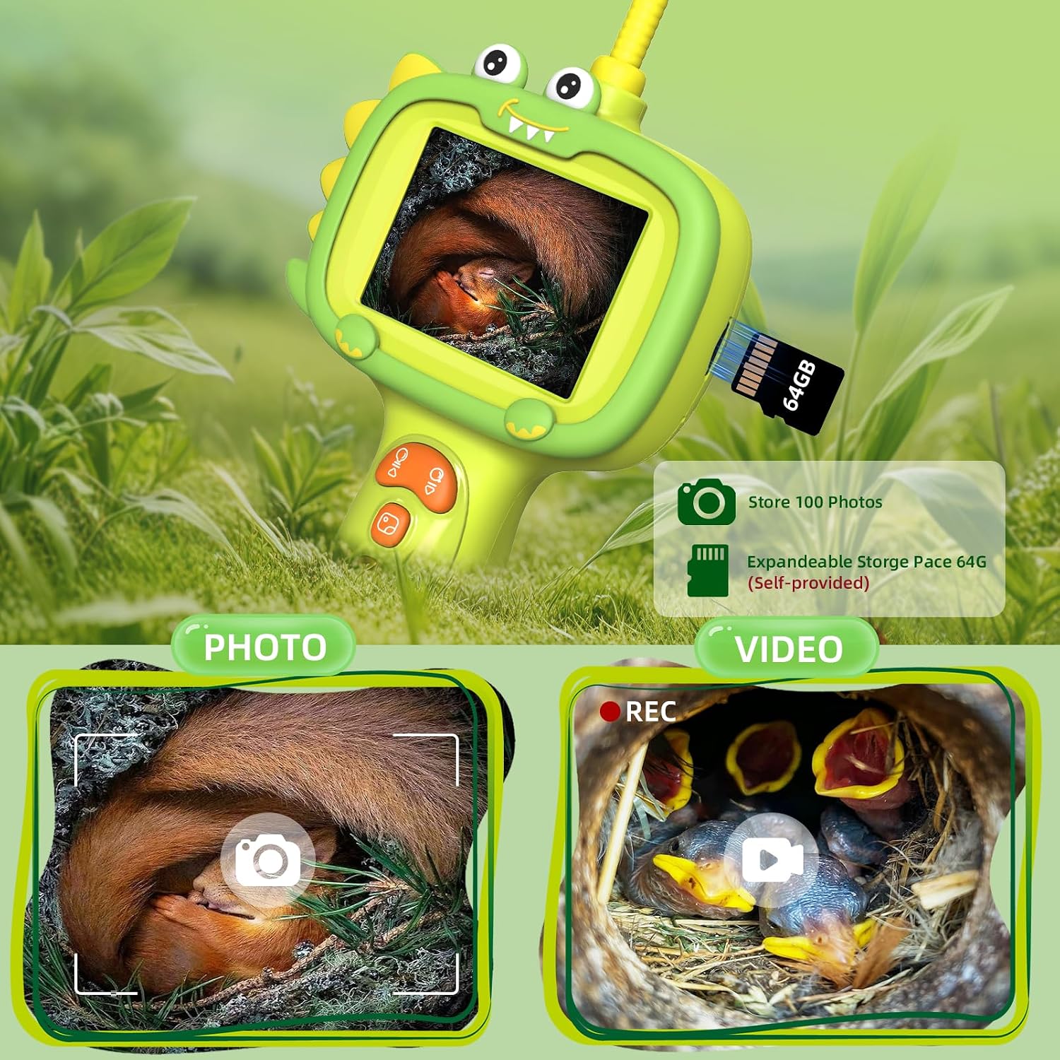 Detalle 1 de Kids Borescope Camera with 2.4-Inch Screen