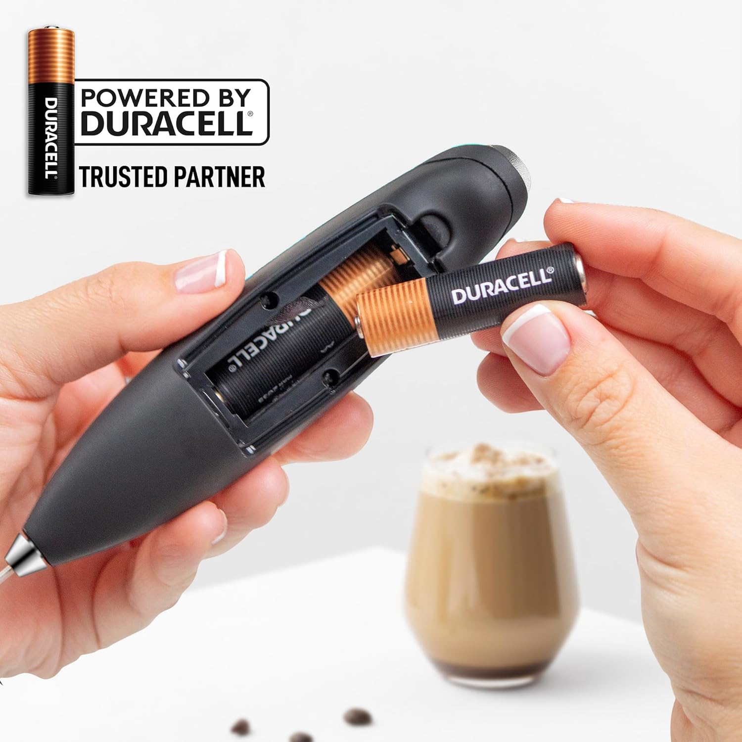 Thumbnail 5 de Zulay Kitchen Double Milk Frother (Handheld) with 2 AA Duracell Batteries