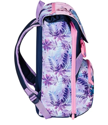 Detalle de Seven Zaino Scuola Estensibile Disney - LILO & STITCH 2CUTE, Azzurro Rosa, 33 L