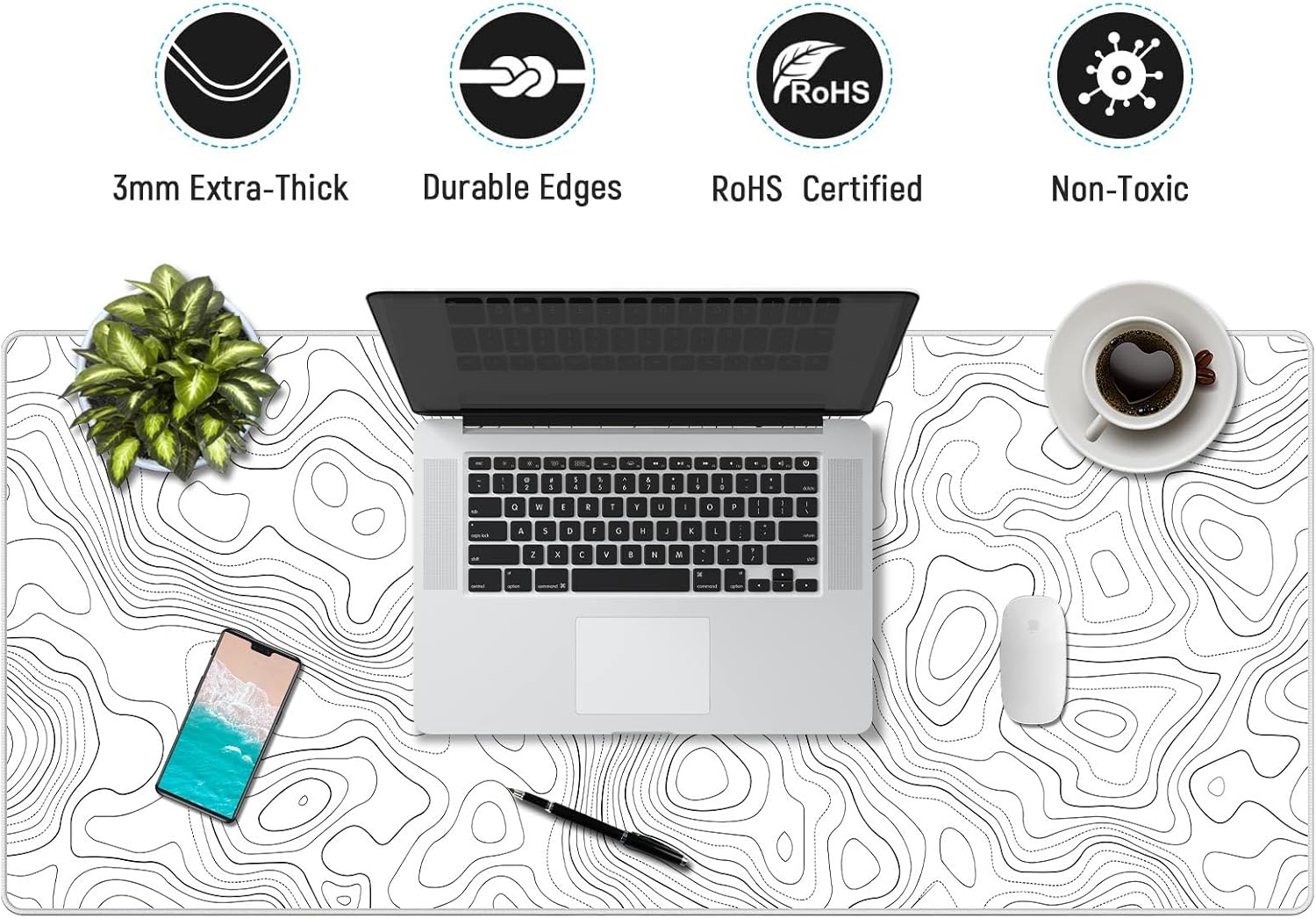 Thumbnail 5 de JIALONG Gaming Mouse Pad (Large Desk Pad) 35.4 x 15.7 in with anti-slip base