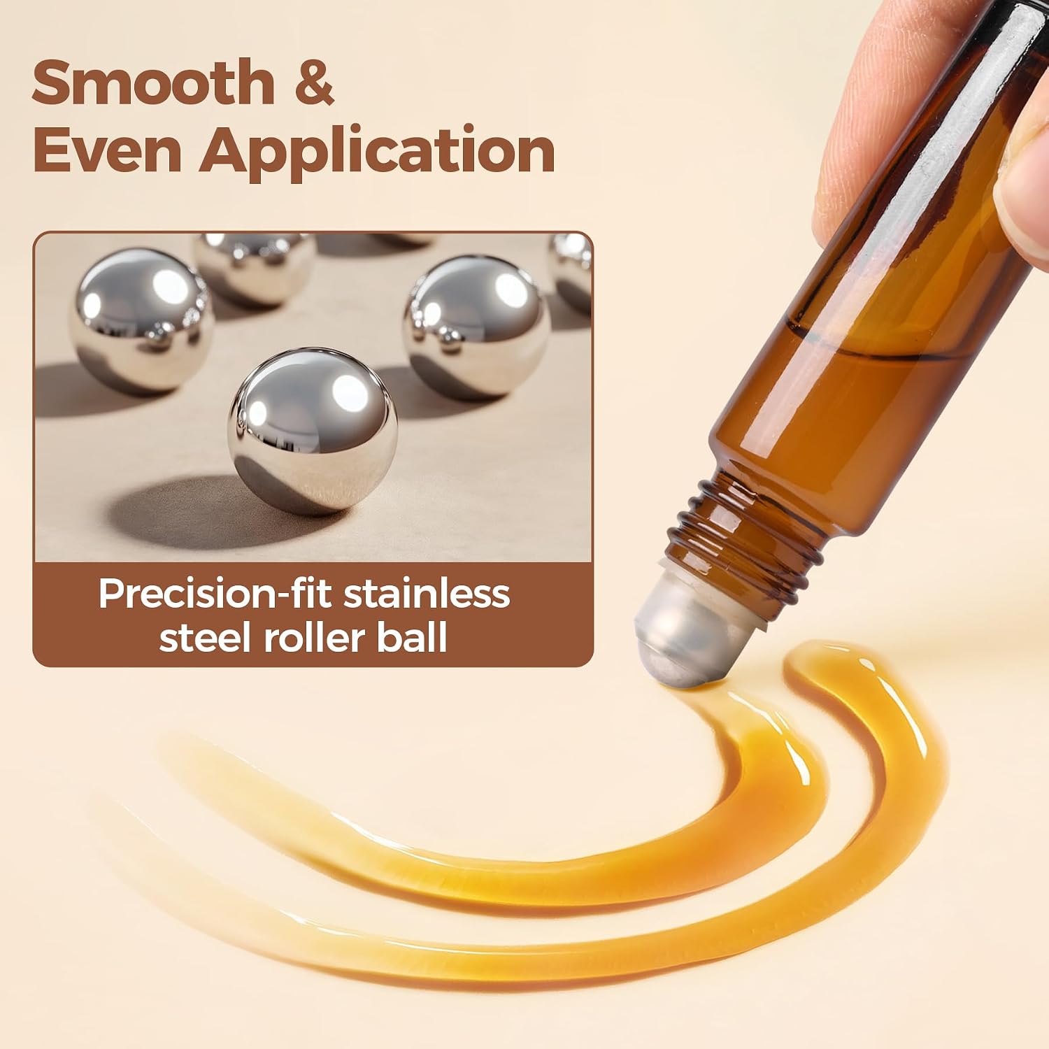 Thumbnail 6 de ComSaf 10ml Roller Glasflaschen 24er Set