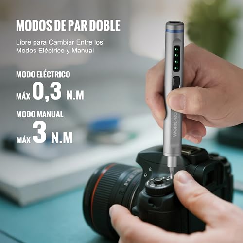 Detalle 2 de WORKPRO 42 en 1: Juego de Destornillador Eléctrico con 36 Piezas S2 – precisión y versatilidad para bricolaje