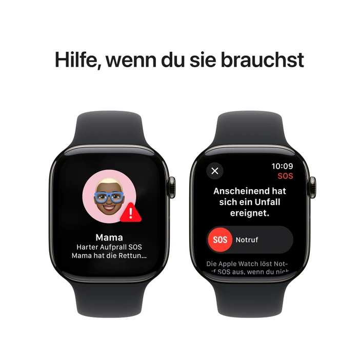 Thumbnail 7 de Apple Watch Series 10 4G (46 mm) Titan Schwarz mit Sportarmband M/L