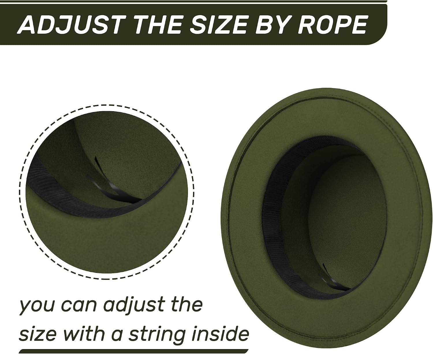 Detalle 2 de Fedora Hat in Cotton-Polyester Blend