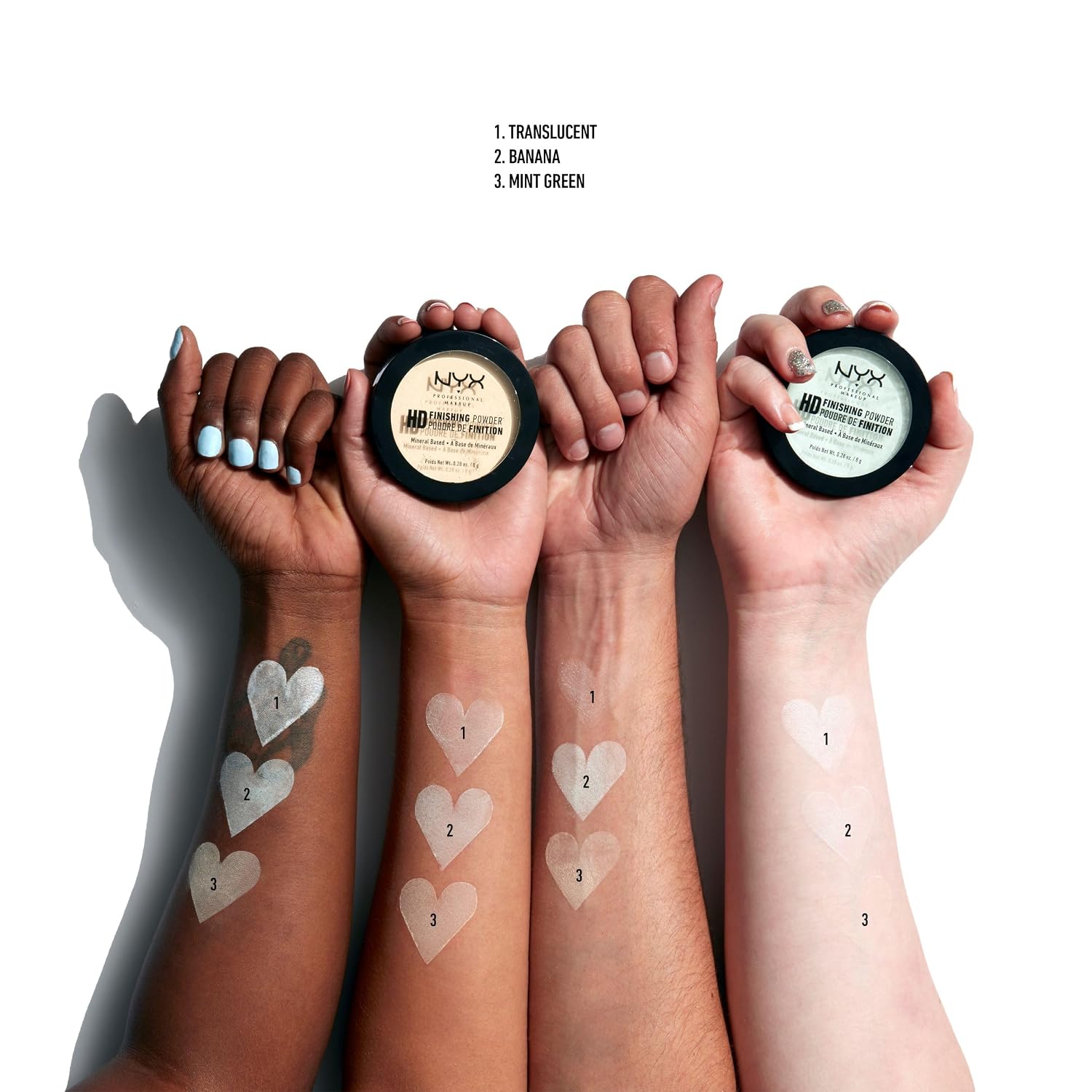 Detalle de NYX Professional Makeup High Definition Finishing Powder „Translucent“ – gepresstes Fixierpuder mit mattem, ölabsorbierendem Finish