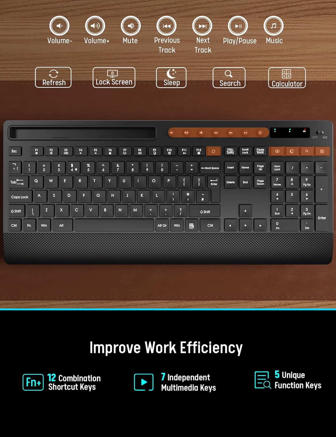 Thumbnail 5 de Wireless Keyboard and Mouse Combo 2.4GHz ⌨️