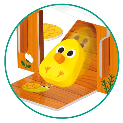 Detalle de Goula Happy Chickens: juego de mesa educativo para preescolar, 3+ años