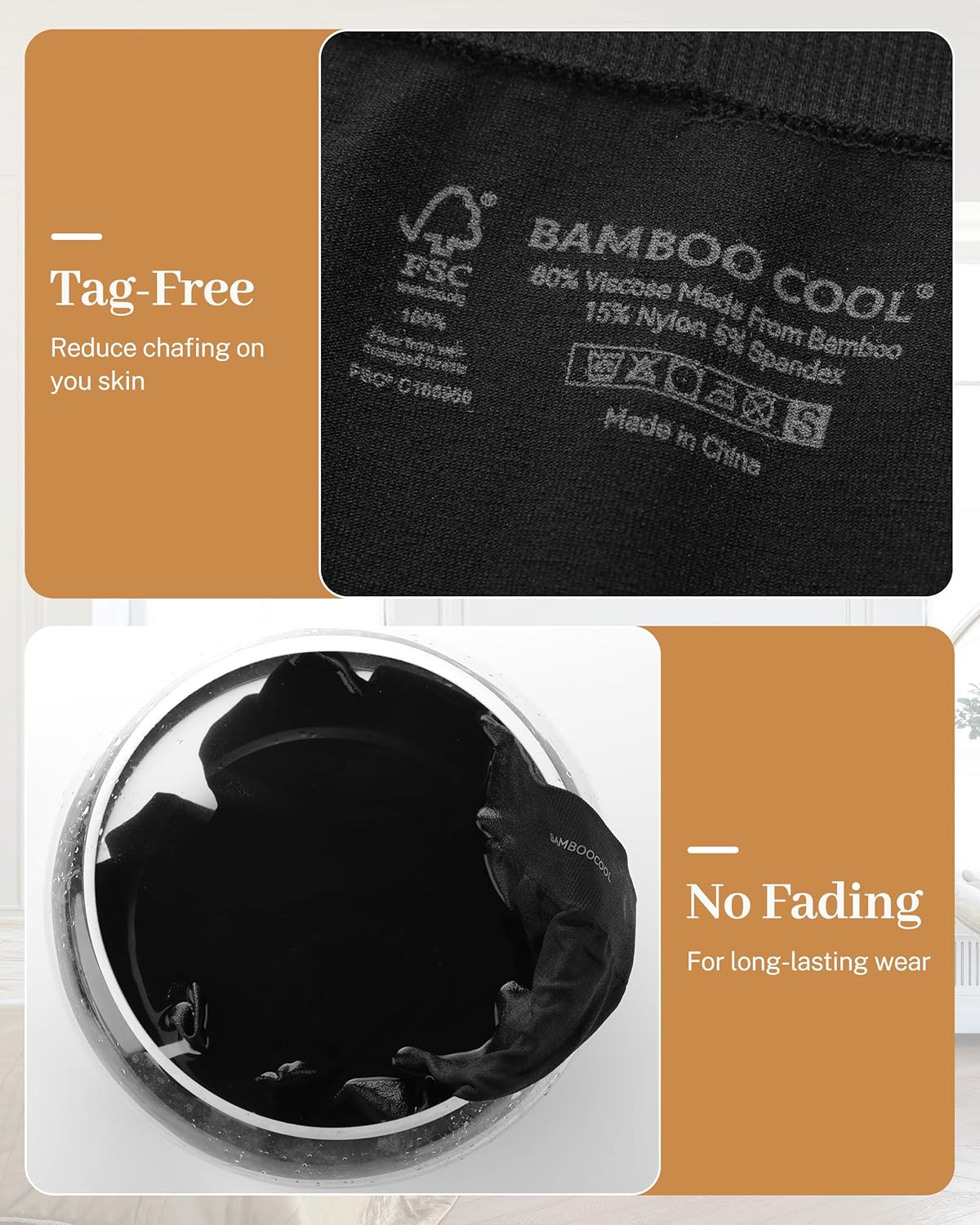 Thumbnail 5 de BAMBOO COOL Womens Boyshorts 5-Pack underwear 🩲