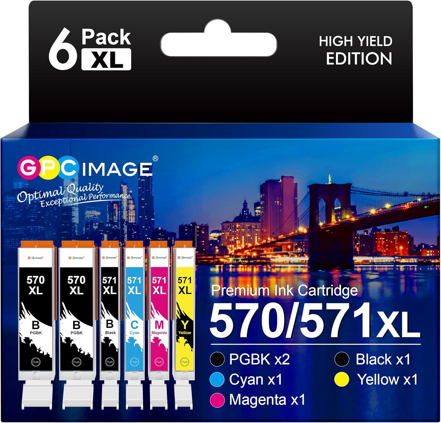 GPC IMAGE PGI-570 CLI-571 6er-Pack Patronen XL