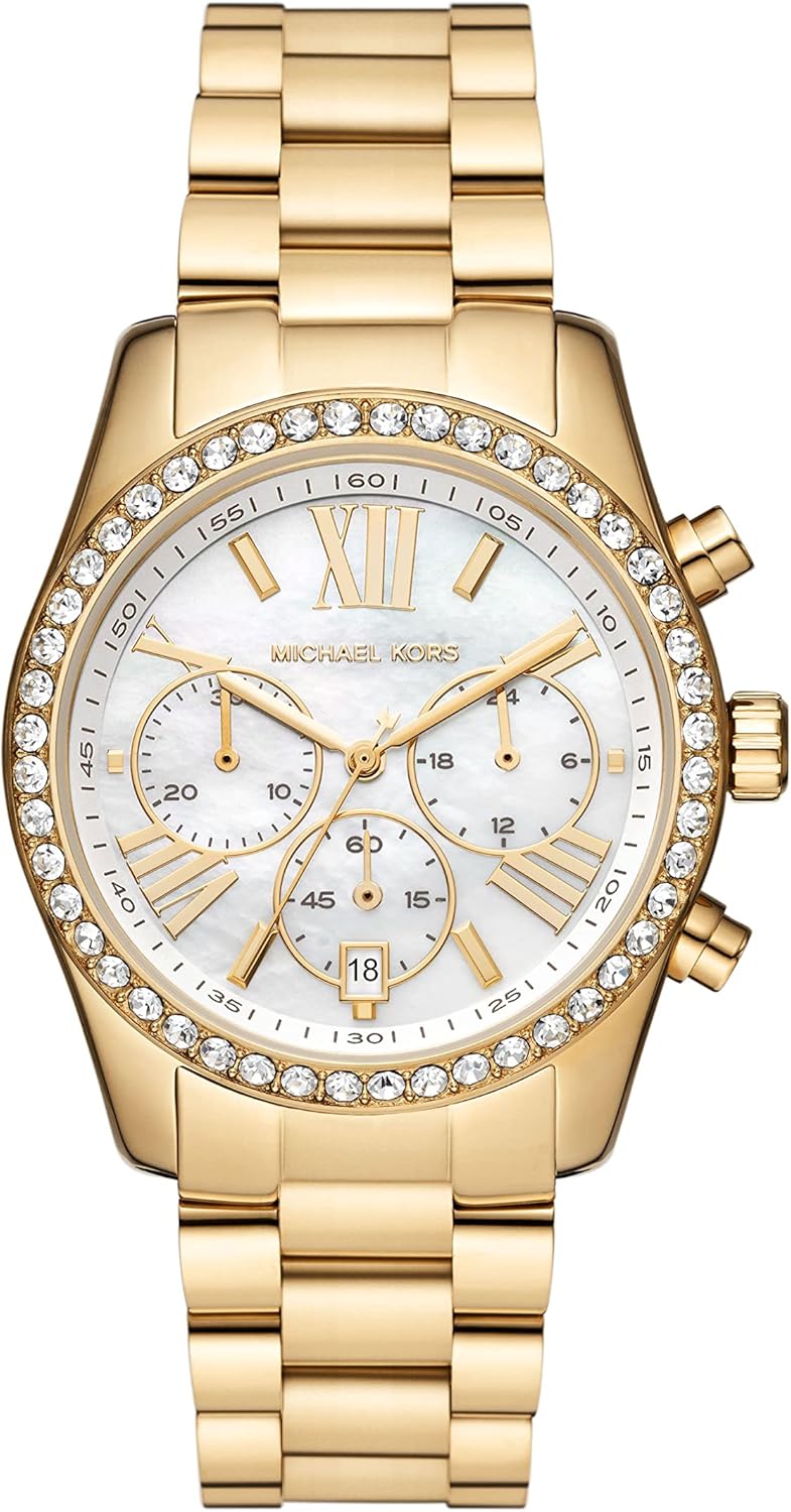 Thumbnail 1 de Michael Kors Montre Lexington pour Femme — Mouvement chronographe quartz, bracelet en acier inoxydable