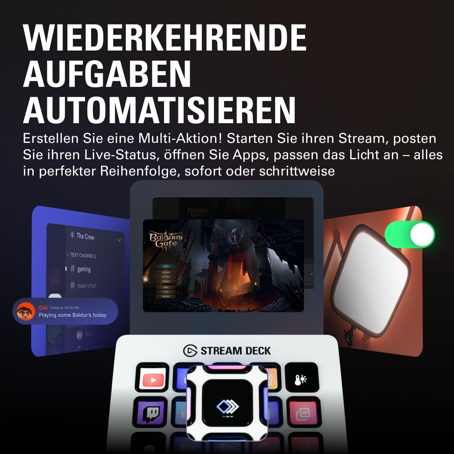 Detalle 1 de Elgato Stream Deck MK.2 White: 15 Makrotasten