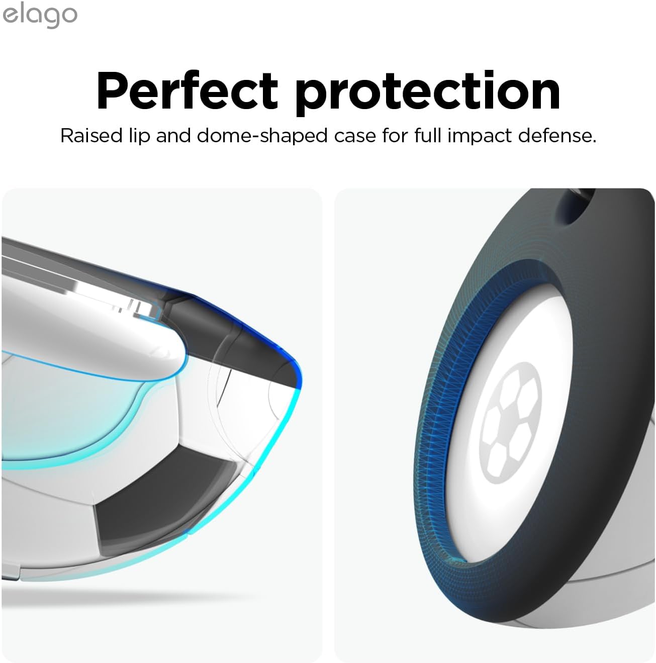 Thumbnail 3 de elago Coque Série Ball en silicone pour Apple AirTag (2e et 1re génération) – étui porte-clés antichoc
