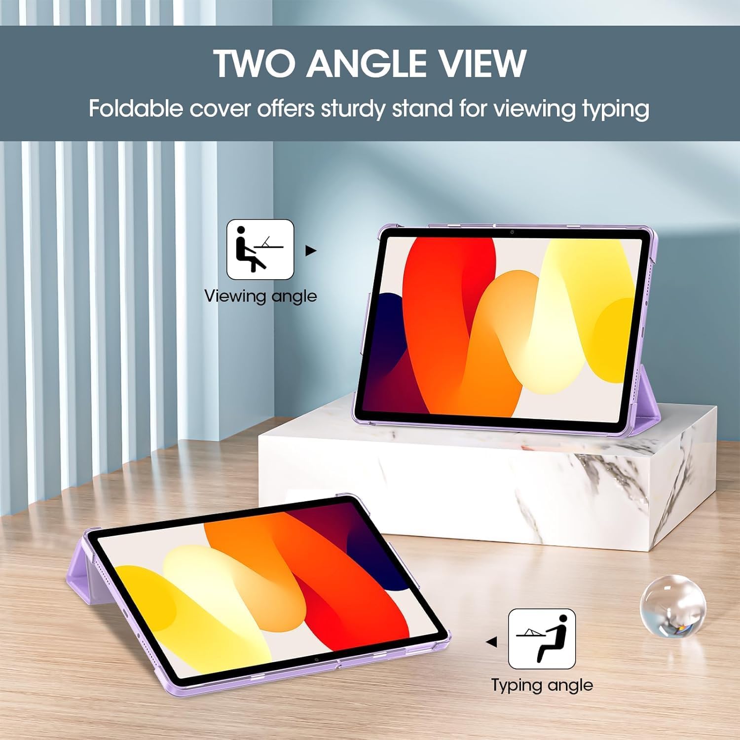 Detalle de ProCase Hülle Redmi Pad SE 11 Zoll dünn lila
