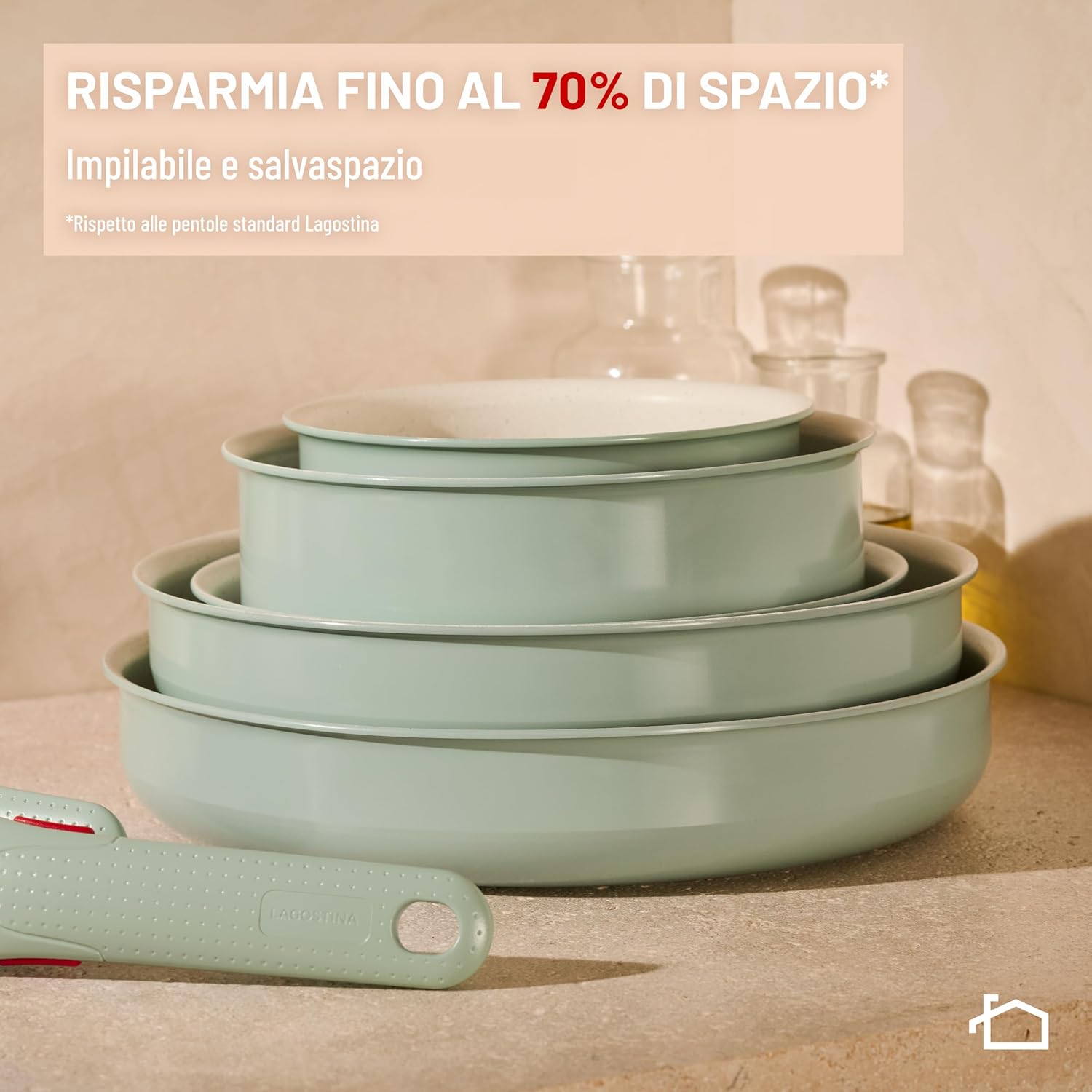 Detalle 2 de Lagostina Ingenio Pastel set 11 pezzi