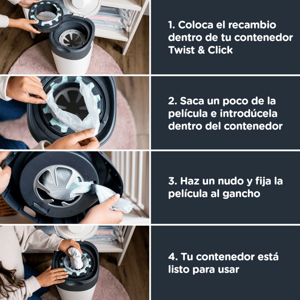 Thumbnail 1 de Tommee Tippee Recambios Sangenic Twist&Click 2x18 uds