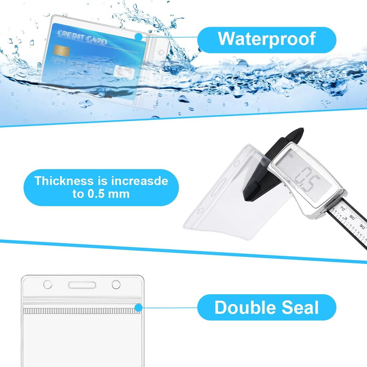 Thumbnail 2 de Vicloon Porta Badge 50 pezzi 🪪