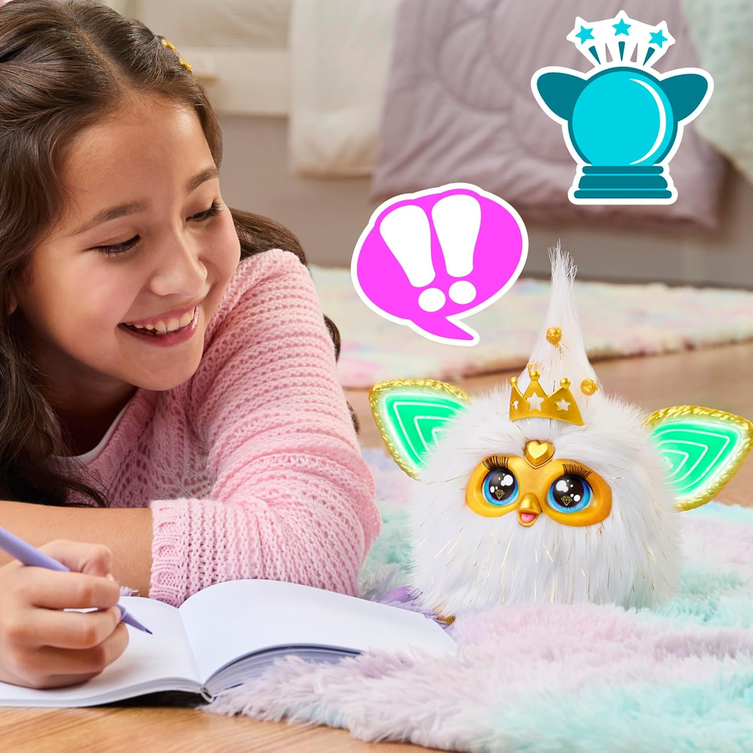 Thumbnail 5 de Hasbro Furby Gold Glam interaktives Plüschspielzeug