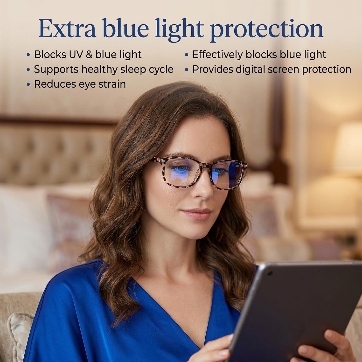 Detalle de CHEERS DEVICES Reading Glasses for Women and Men — Blue Light Readers with Flexible Hinges (1.5x) in Multiple Frames