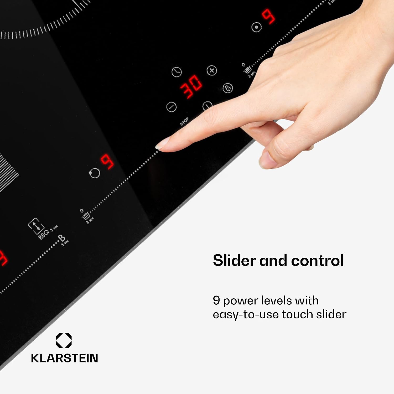 Detalle 1 de Klarstein CP4-90400-kdcc Induction Hob, 4 Zones, Touch Control