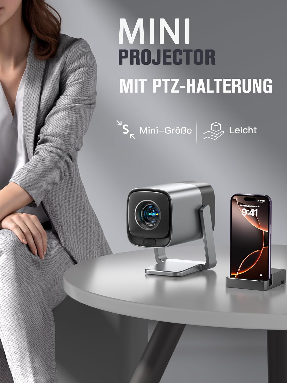 Detalle 2 de XuanPad Smart Mini Beamer 4K: kompakt, hell und Netflix-kompatibel