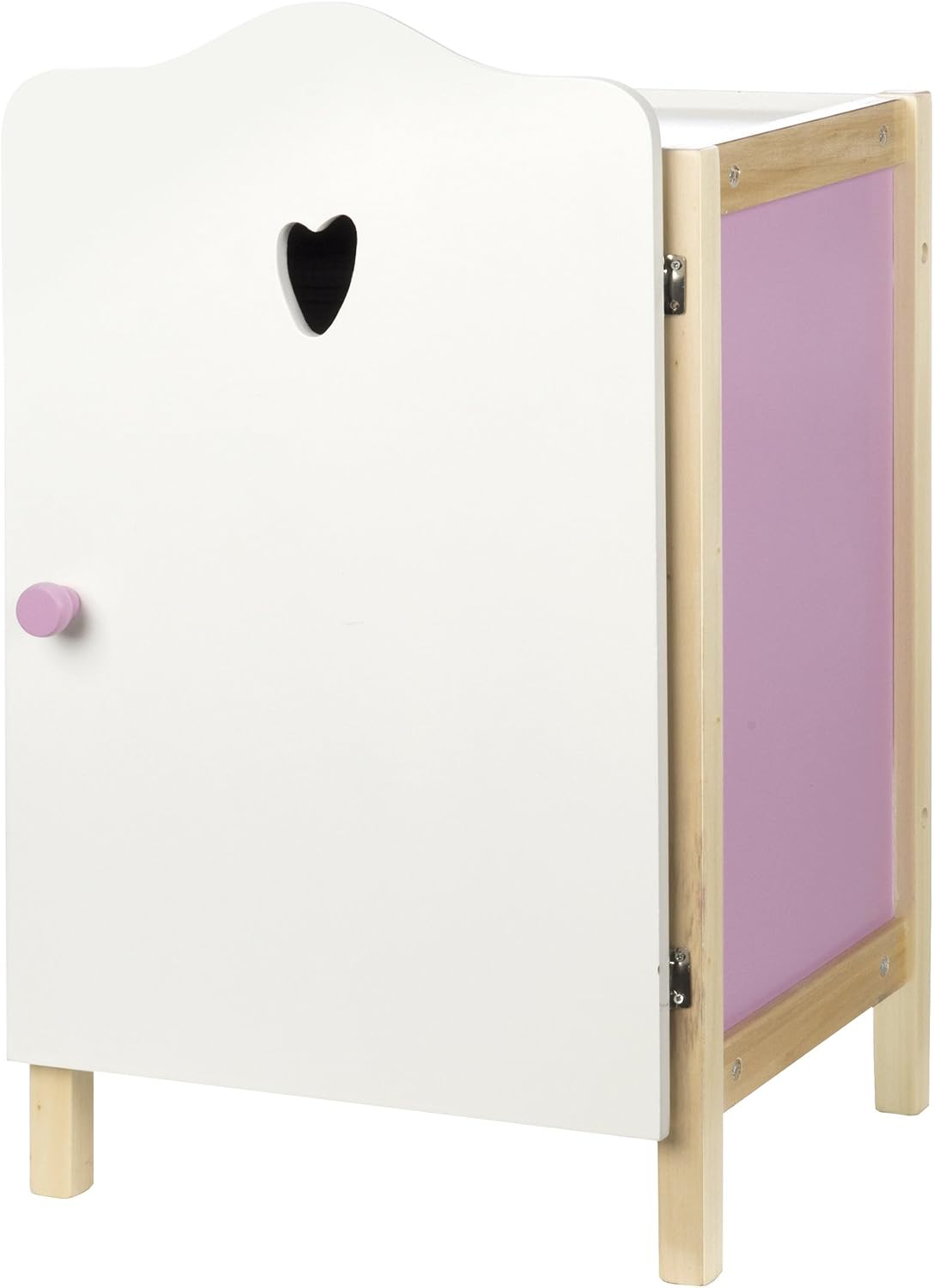 Detalle de roba Scarlett poppenkast met kledingstang en legplank, lila/wit, 52 cm