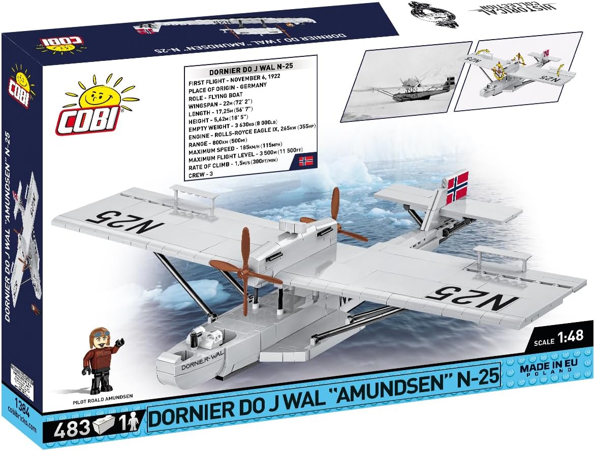 Thumbnail 6 de COBI Dornier Do J Wal Amundsen N-25, Rot – Bausteine made in EU