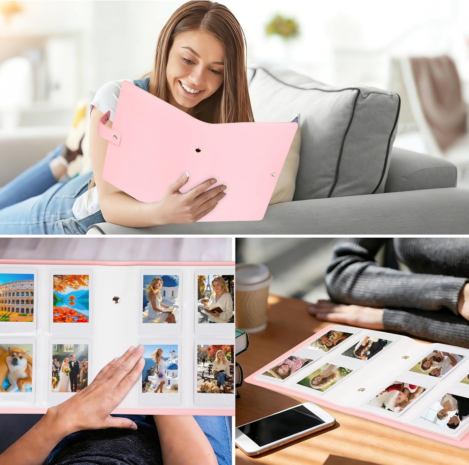 Detalle 2 de 320 Pocket Photo Album for Fujifilm Instax Mini & Other Instant Cameras (Pink)