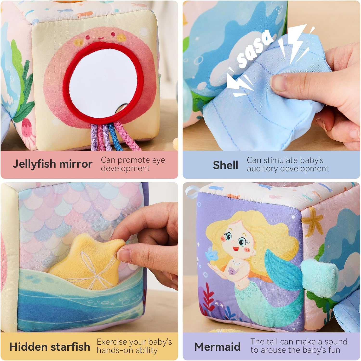Detalle 2 de WOODEN TEETHER Giocattolo sensoriale 0-12 mesi