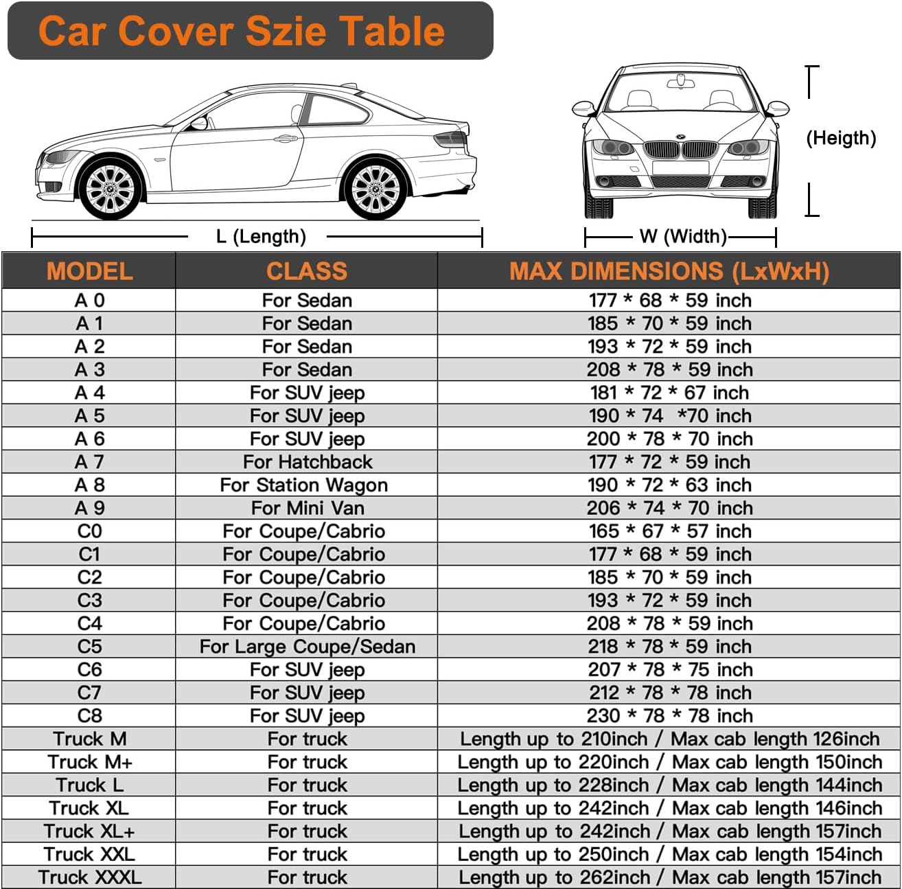 Thumbnail 5 de Kayme 6 Layers Car Cover for Sedans (A2 3XL) – All Weather Waterproof Outdoor Full Cover with Zipper, Aluminum Reflective Layer, and Wind Straps