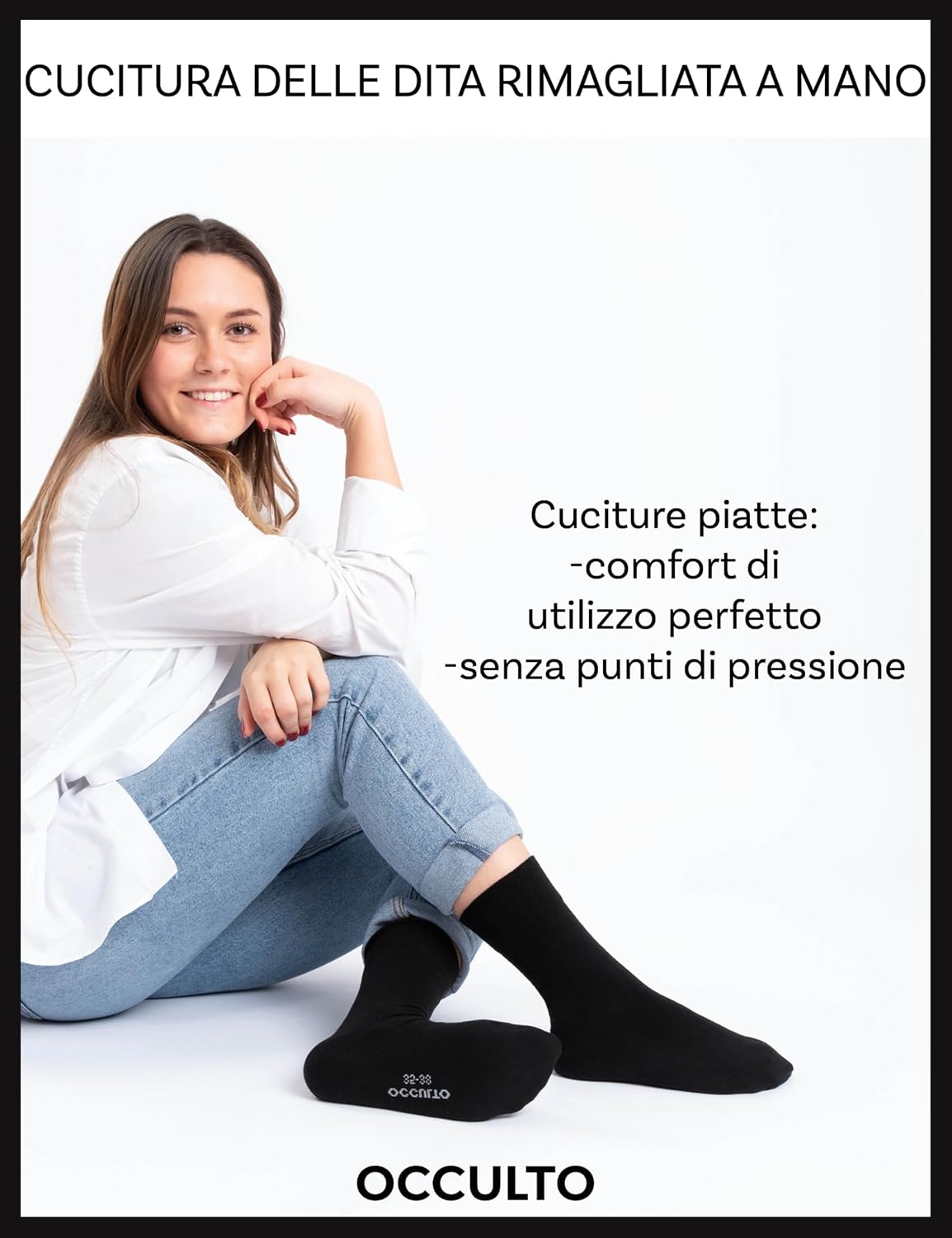 Detalle de Occulto Oliver Calzini sanitari uomo & donna pacco da 6