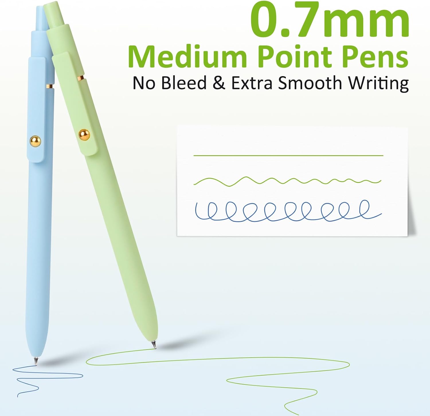 Thumbnail 1 de FIOVER Colored Pens 6-Pack Gel Pens (0.7mm) for Journaling, Drawing and Notes