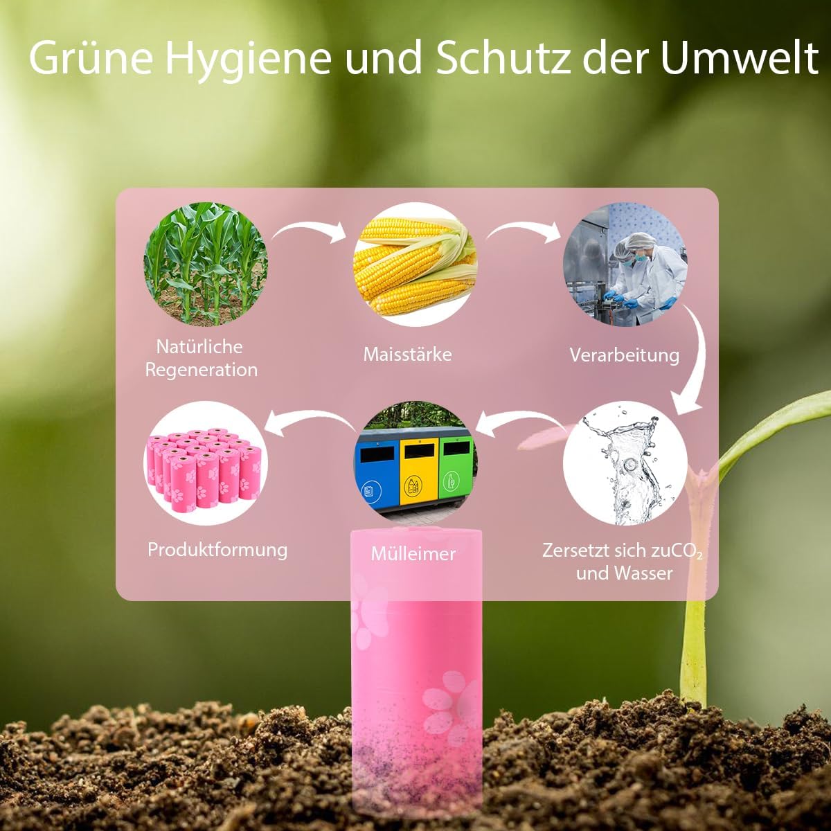 Thumbnail 2 de Biologisch abbaubare Hundekotbeutel 256 🐕