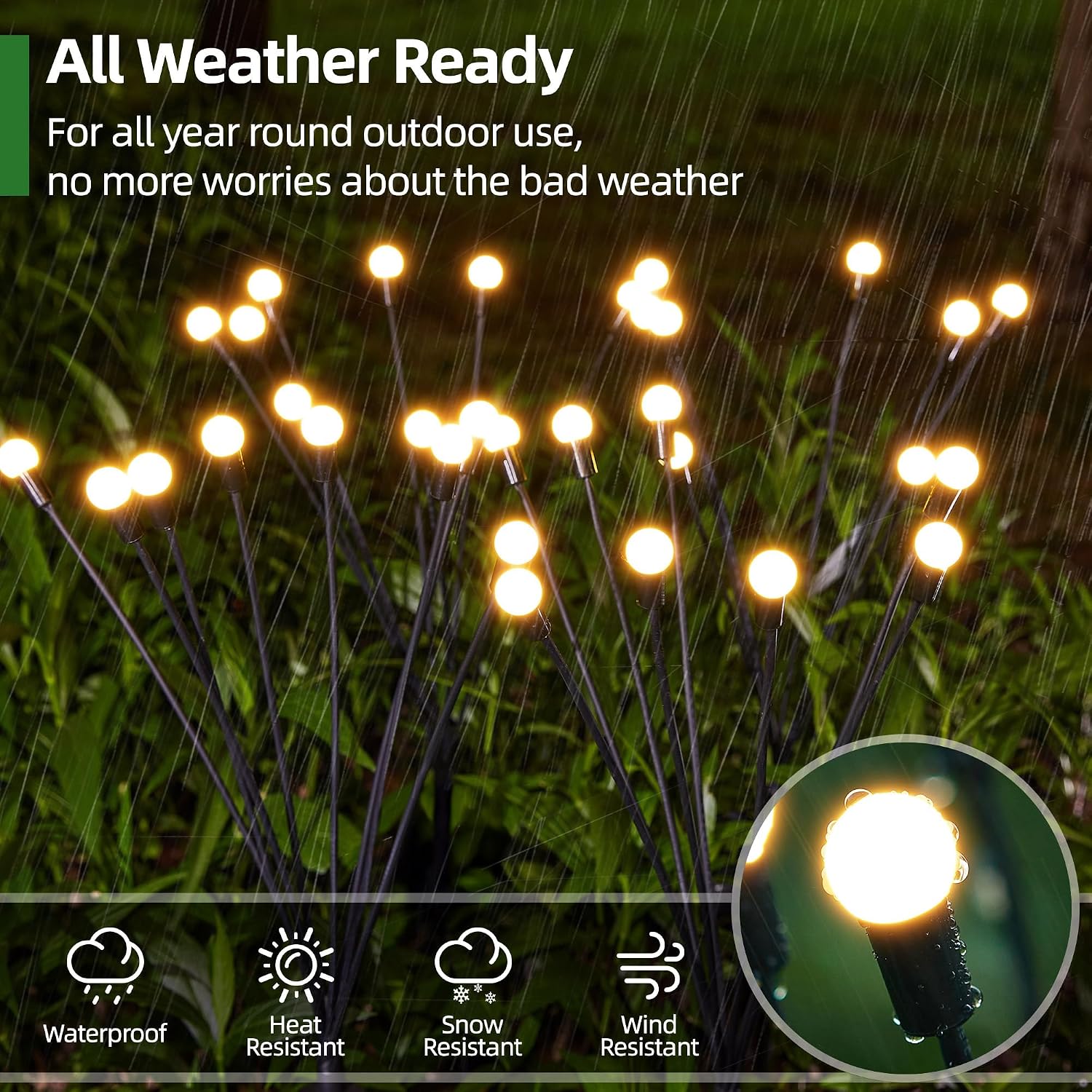 Thumbnail 3 de GEARLITE Firefly Solarlampen Außen Garten