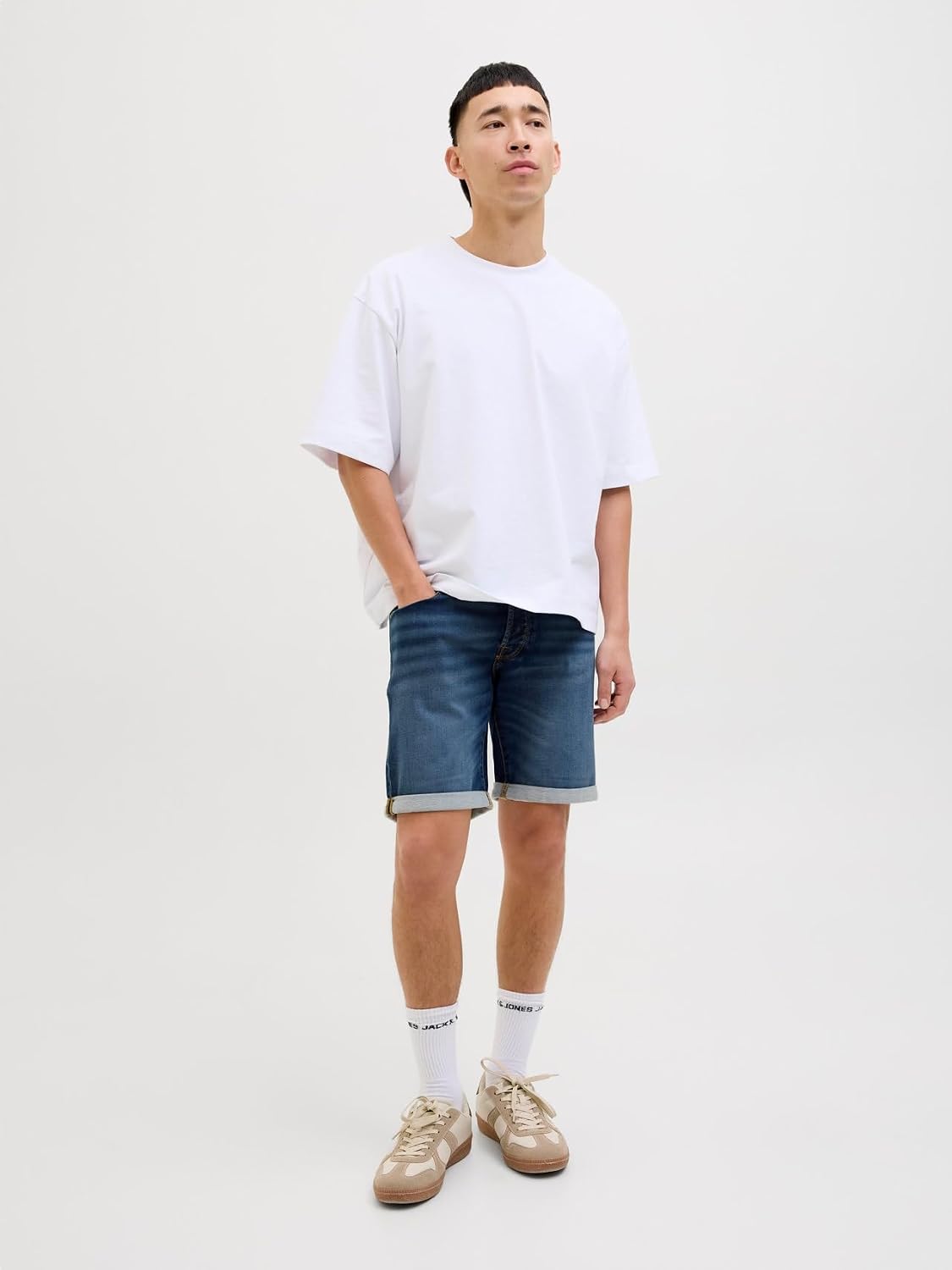 Thumbnail 2 de JACK & JONES Jeans-Shorts Regular Fit – Mid Rise, Knopfleiste